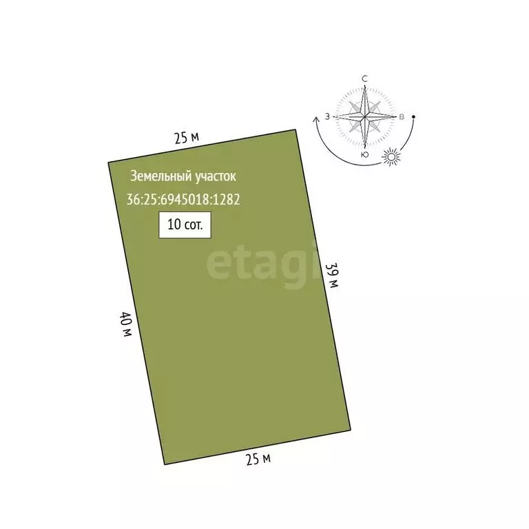 Участок в Рамонский район, Новоживотинновское сельское поселение, ... - Фото 1