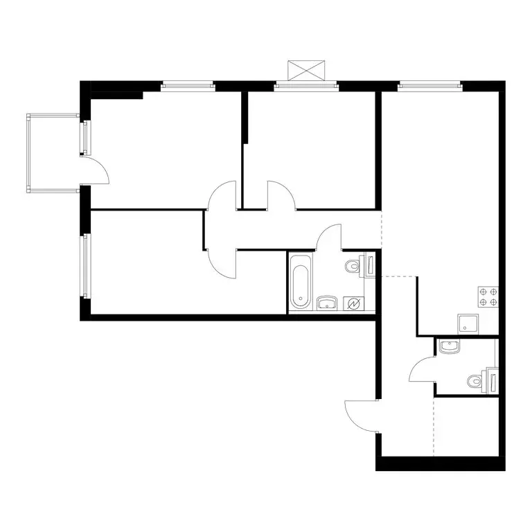 3-комнатная квартира: Казань, улица Анаса Тазетдинова, 1к9 (87.8 м) - Фото 1