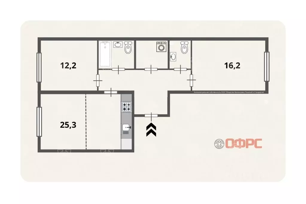 3-к кв. Москва Внуковское поселение, ул. Анны Ахматовой, 11к3 (72.0 м) - Фото 2