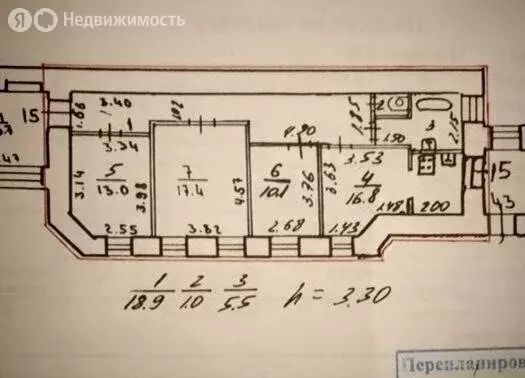 3-комнатная квартира: Санкт-Петербург, 12-я линия Васильевского ... - Фото 1