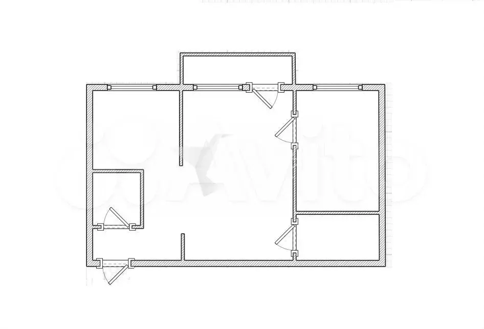 2-к. квартира, 43,5 м, 3/5 эт. - Фото 0