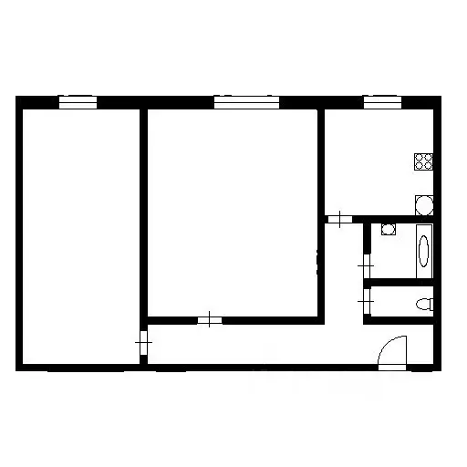 2-к кв. Москва просп. Андропова, 17к1 (44.0 м) - Фото 2