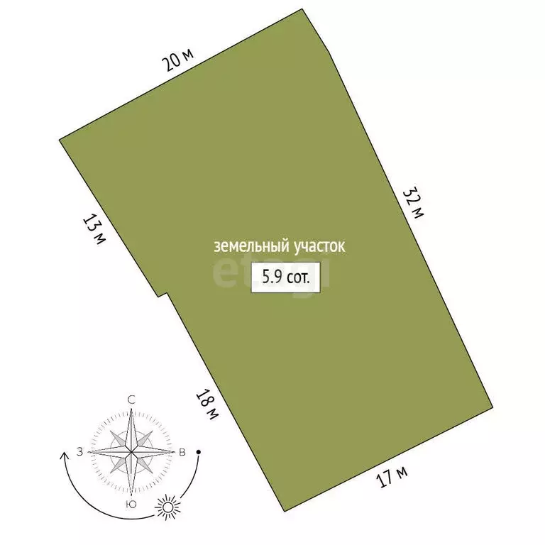 Дом в Беркут, Садовая улица (77.5 м) - Фото 1