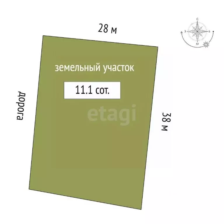 Участок в Крым, Черноморское пгт ул. Сигнальная, 15Д (11.1 сот.) - Фото 2