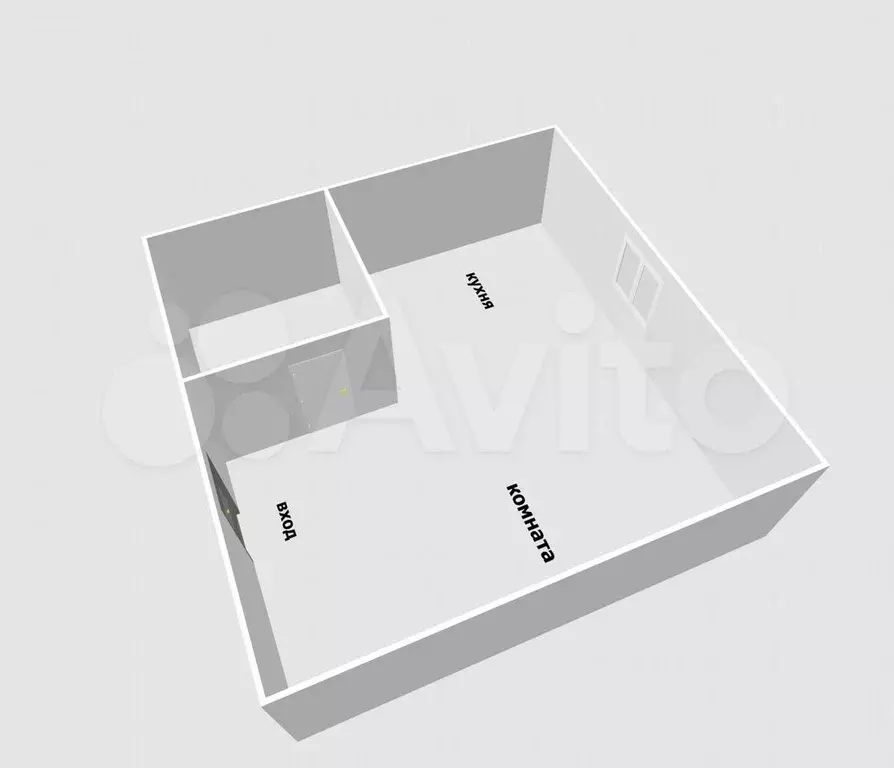 Квартира-студия, 18,8 м, 2/3 эт. - Фото 1