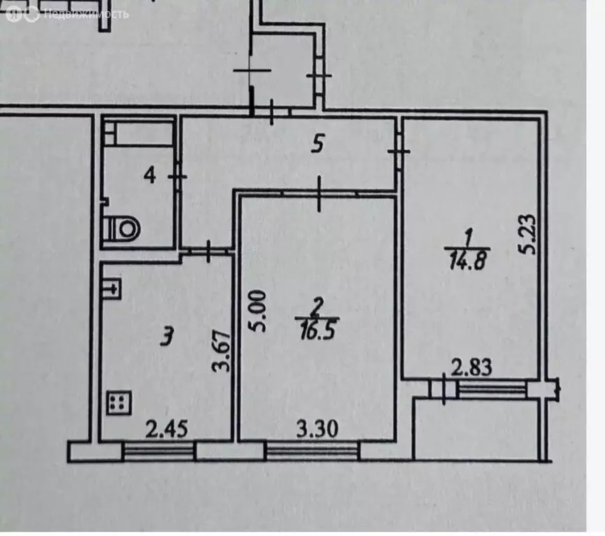 2-комнатная квартира: Калуга, Тульская улица, 121 (50.4 м) - Фото 2