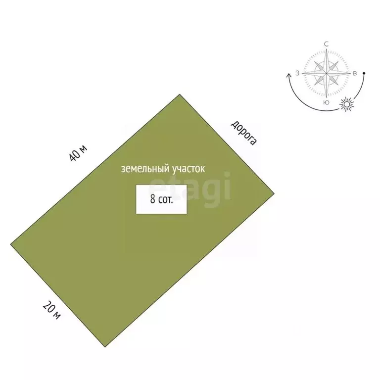 Участок в Хабаровский край, Хабаровский район, с. Корсаково-1  (8.0 ... - Фото 2