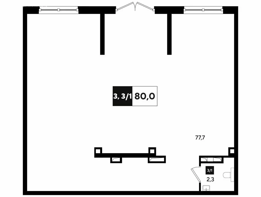 Офис (81.4 м) - Фото 1