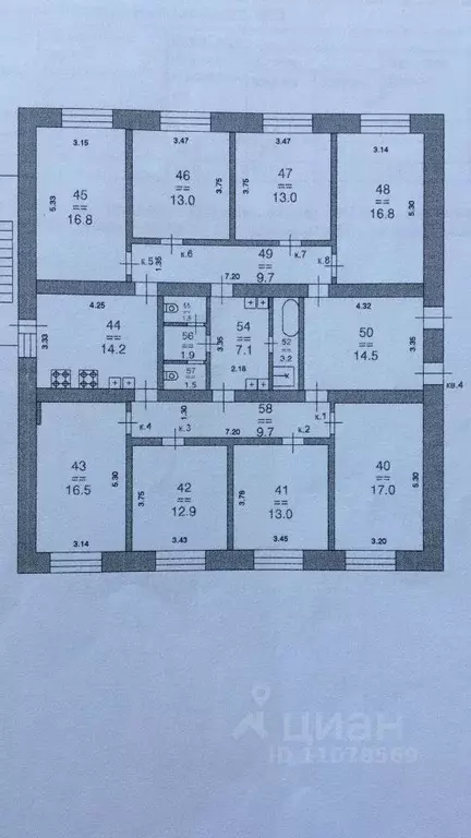 Комната Нижегородская область, Нижний Новгород ул. Кащенко, 23 (12.9 ... - Фото 1