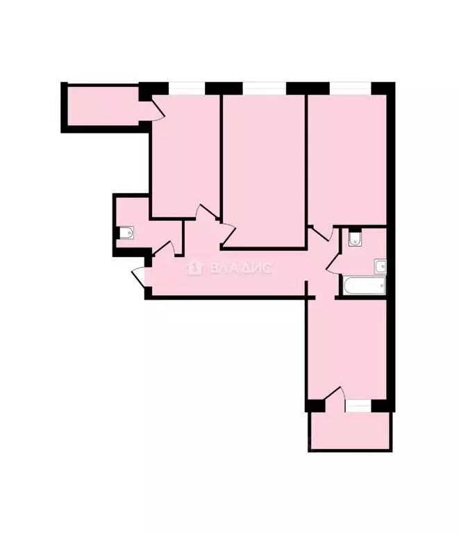 3-к кв. Владимирская область, Владимир ул. Горького, 27 (108.3 м) - Фото 2