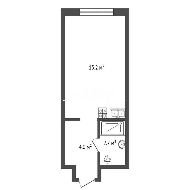 Квартира-студия: Москва, улица Казакова, 7 (21.9 м) - Фото 0