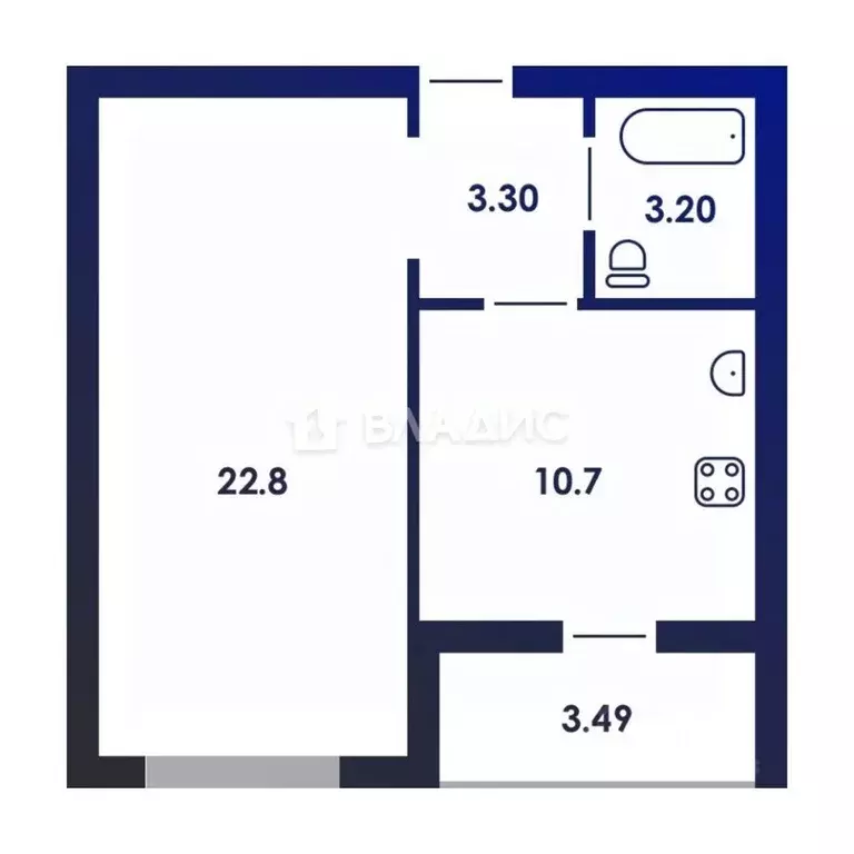 1-к кв. Липецкая область, Липецк ул. Лутова, 6 (40.2 м) - Фото 1
