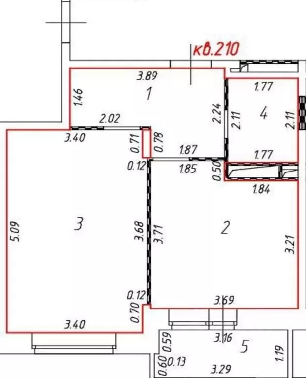 1-к кв. Московская область, Щелково ул. Механизаторов, 1Б (41.4 м) - Фото 1