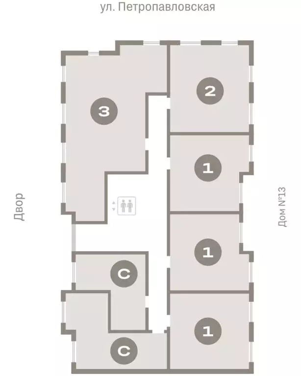 1-комнатная квартира: Новоселье, ЖК Брусника (43.16 м) - Фото 2
