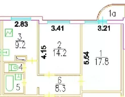 2-к кв. Москва просп. Маршала Жукова, 51 (53.5 м) - Фото 2