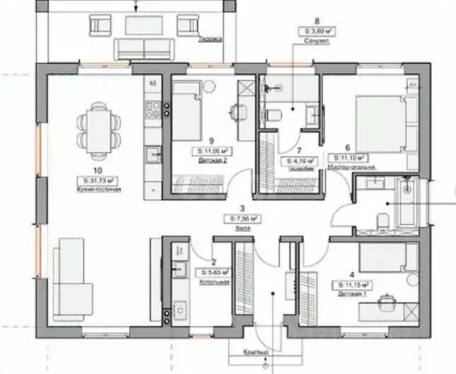 Дом в Курская область, Курский район, Нижнемедведицкий сельсовет, д. ... - Фото 1