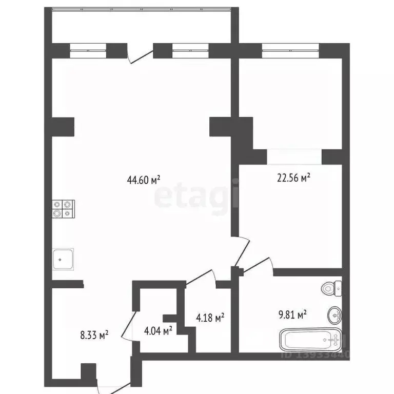 2-к кв. Тюменская область, Тюмень ул. Немцова, 4 (93.6 м) - Фото 2