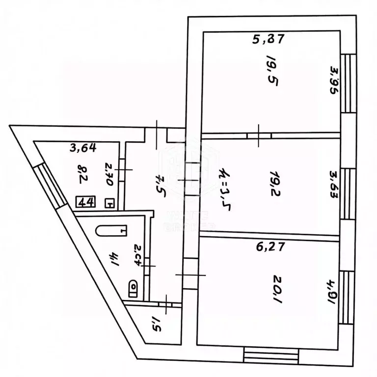 3-к кв. Севастополь ул. Ленина, 48 (80.5 м) - Фото 2