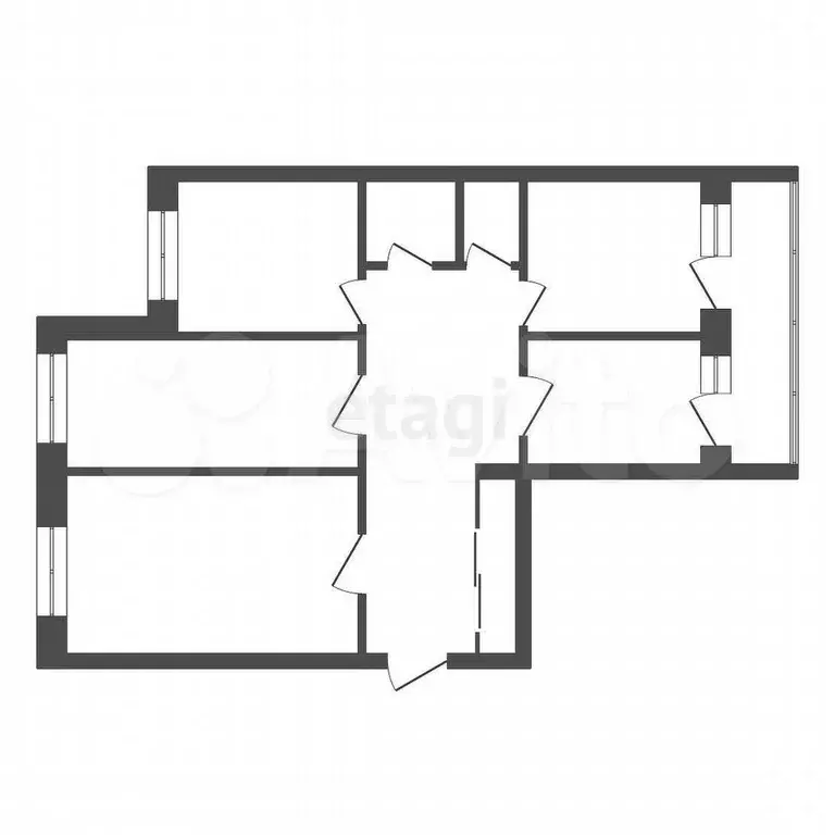 4-к. квартира, 76 м, 7/9 эт. - Фото 0