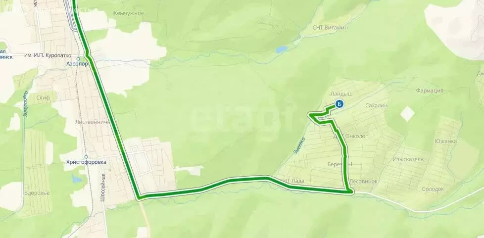 Участок в Южно-Сахалинск, СНТ Ландыш, Солнечная улица (10 м) - Фото 1