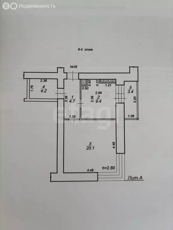 1-комнатная квартира: Тверь, Бурашевское шоссе, 66 (42.8 м) - Фото 1