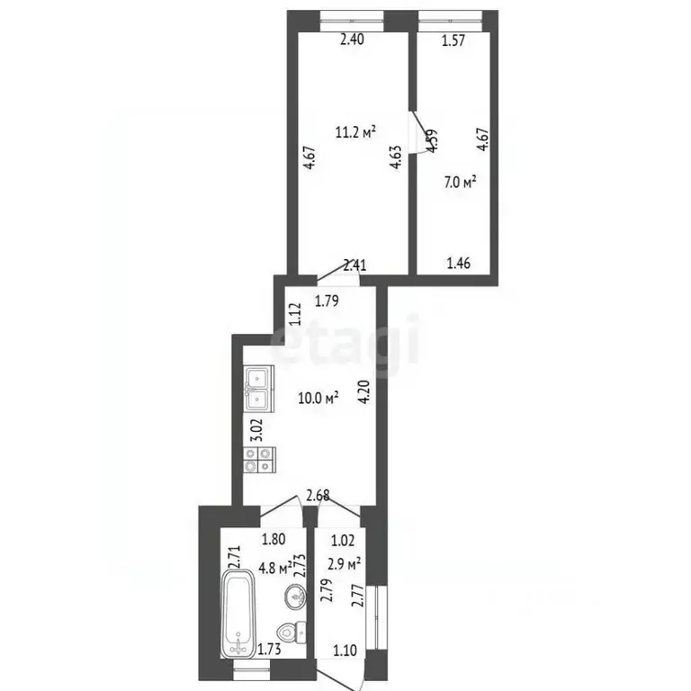 Дом в Тамбовская область, Тамбов ул. Кирова, 83Б (38 м) - Фото 1