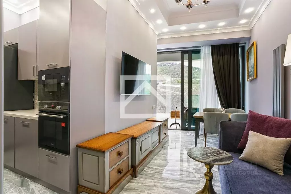 1-к кв. Крым, Алушта муниципальный округ, Партенит пгт ул. ... - Фото 2