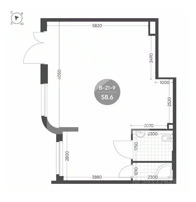 Помещение свободного назначения в Москва 3-я оч., Шагал жилой ... - Фото 2