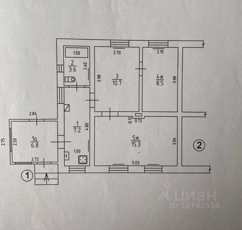 Дом в Калининградская область, Светлый Береговая ул., 13 (52 м) - Фото 2