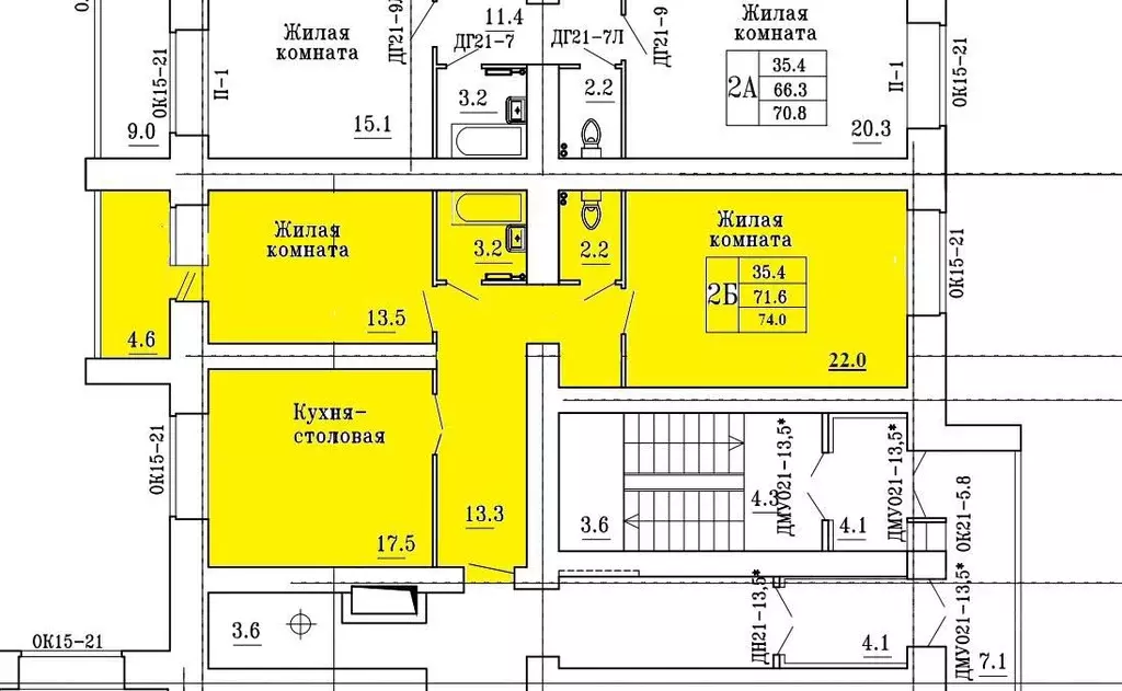 2-к кв. Чувашия, Чебоксары ул. А.В. Асламаса, 5к1 (74.0 м) - Фото 0