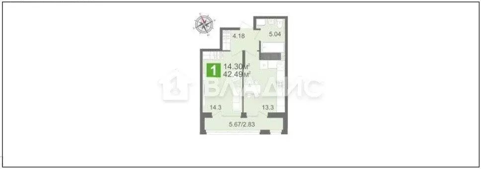 1-комнатная квартира: Пенза, улица Рахманинова, 18 (36.82 м) - Фото 0