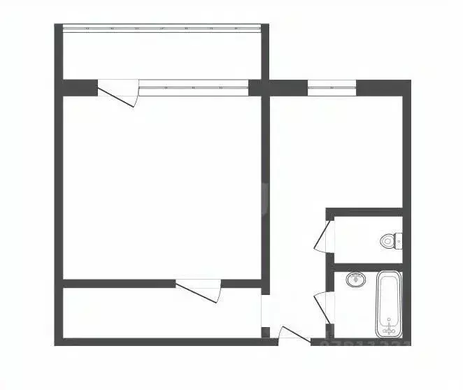 1-к кв. Кемеровская область, Прокопьевск Тырган мкр, 10-й мкр, 24 ... - Фото 1