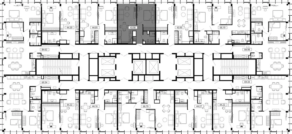 1-комнатная квартира: Москва, 4-я улица Марьиной Рощи, 12к1 (43.39 м) - Фото 1