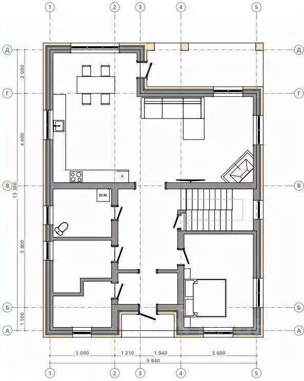 Дом в Челябинская область, Сосновский муниципальный округ, пос. ... - Фото 1