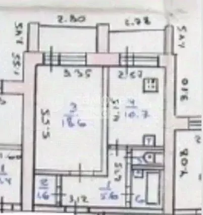 1-к кв. Курская область, Курск просп. Хрущева, 1 (40.5 м) - Фото 2