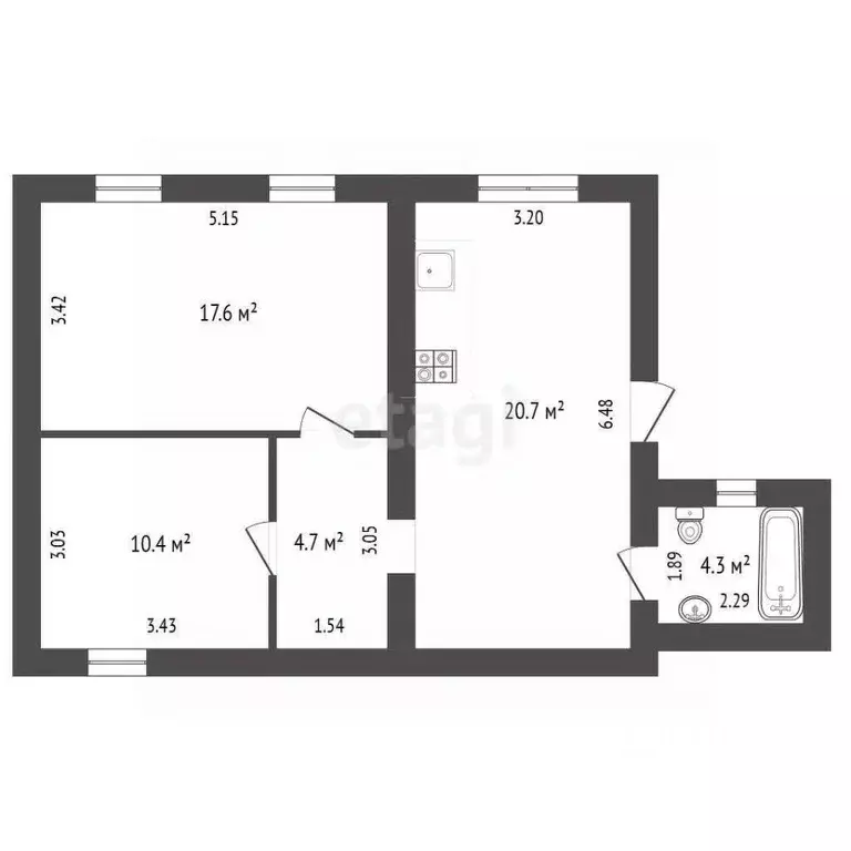 Дом в Орловская область, Орел ул. 2-я Пушкарная, 119 (58 м) - Фото 1