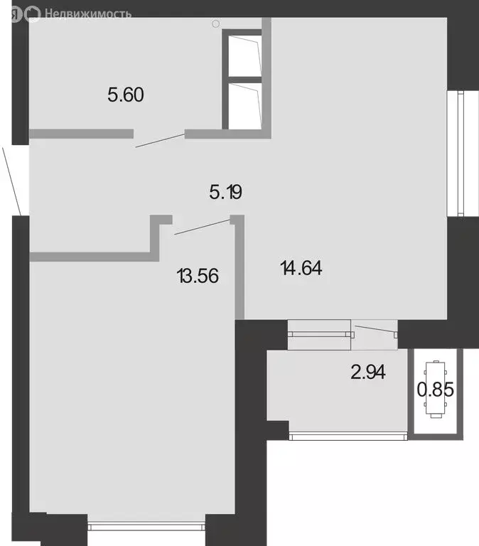 1-комнатная квартира: Тула, улица Фридриха Энгельса, 70А (42.78 м) - Фото 2