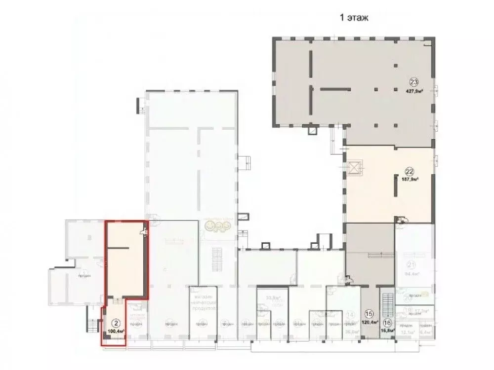 Торговая площадь в Москва Краснодарская ул., 57К3 (100 м) - Фото 1