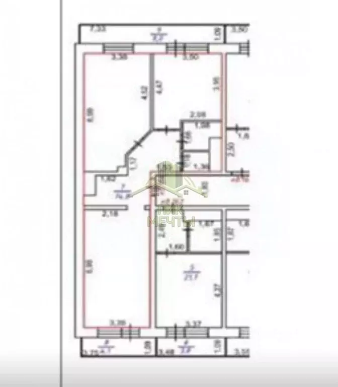 3-к кв. Бурятия, Улан-Удэ ул. Бабушкина, 1к4 (78.4 м) - Фото 1