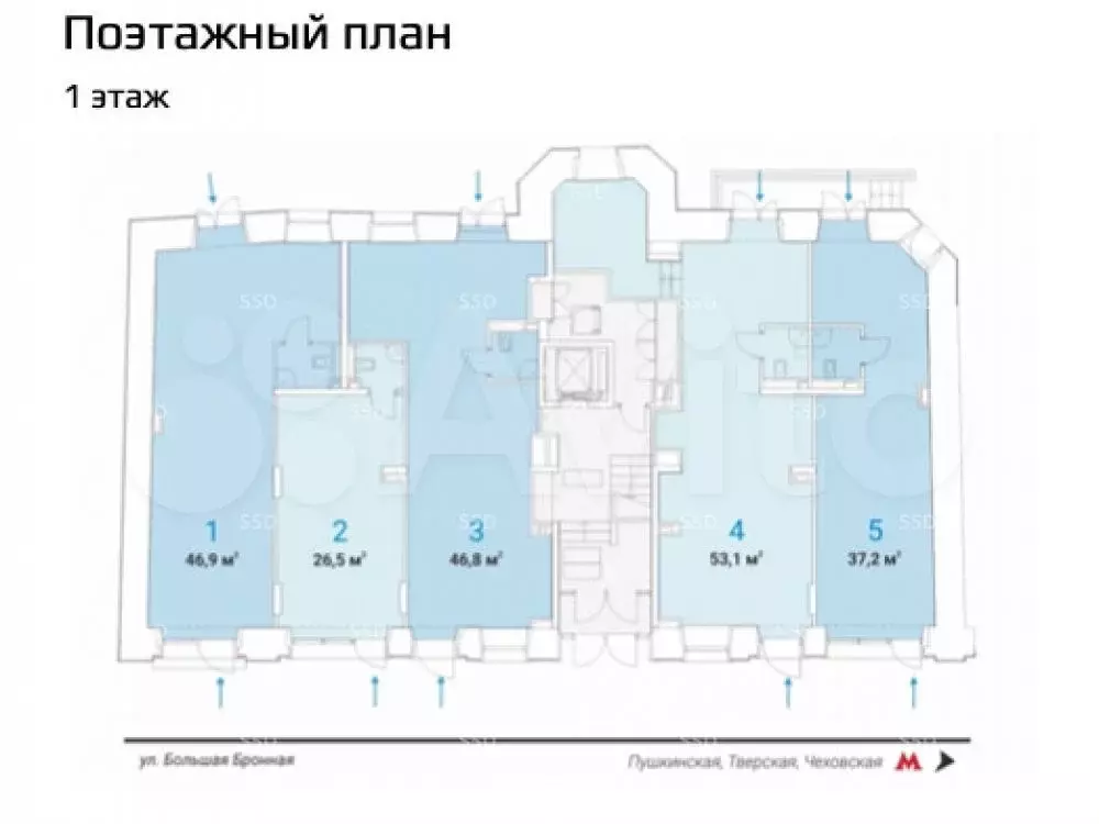 Сдам помещение свободного назначения, 46.8 м - Фото 0