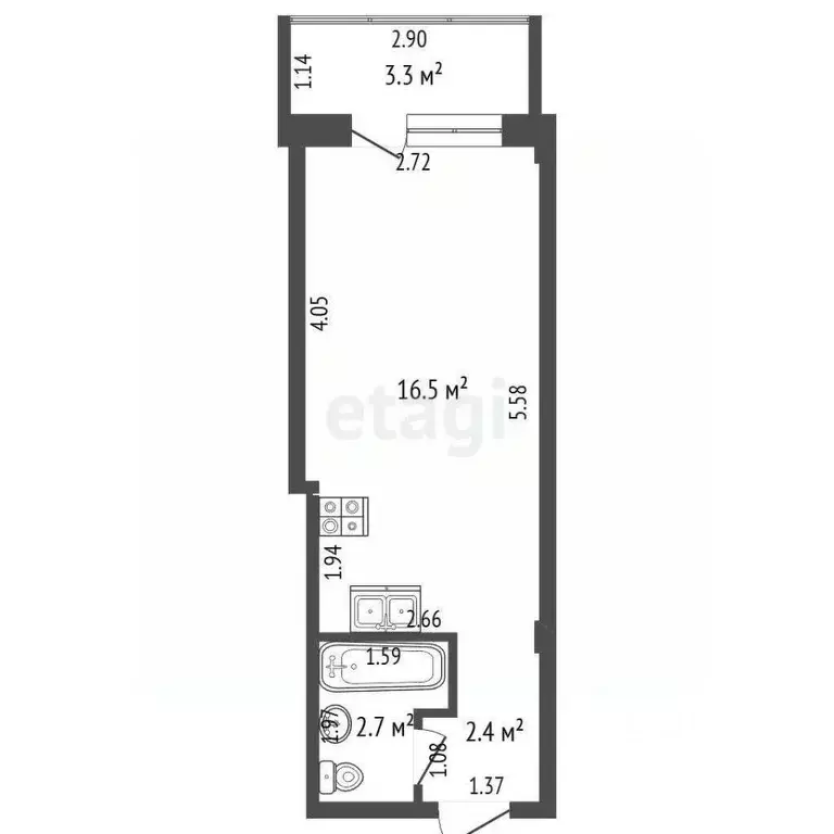 Студия Саха (Якутия), Якутск ул. Жорницкого, 44/1 (21.6 м) - Фото 2