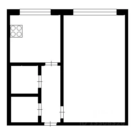 1-к кв. Новосибирская область, Новосибирск ул. Есенина, 49 (32.1 м) - Фото 1