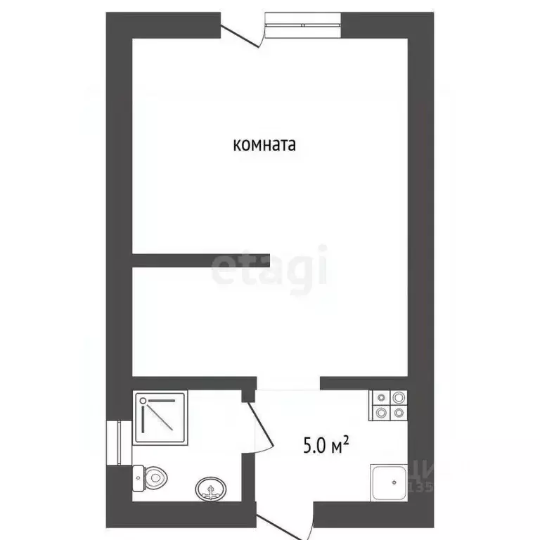 Студия Краснодарский край, Анапа Терская ул., 110 (20.0 м) - Фото 2