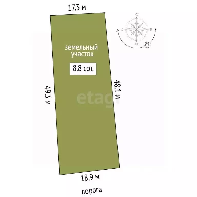 Участок в Тюменская область, Тюменский муниципальный округ, д. ... - Фото 2