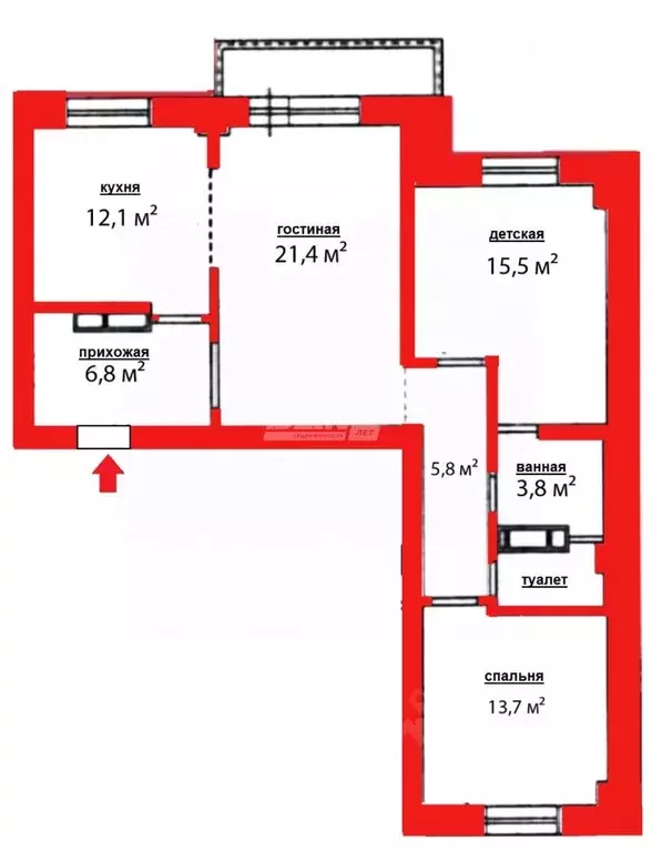 3-к кв. Челябинская область, Челябинск Университетская Набережная ул., ... - Фото 2
