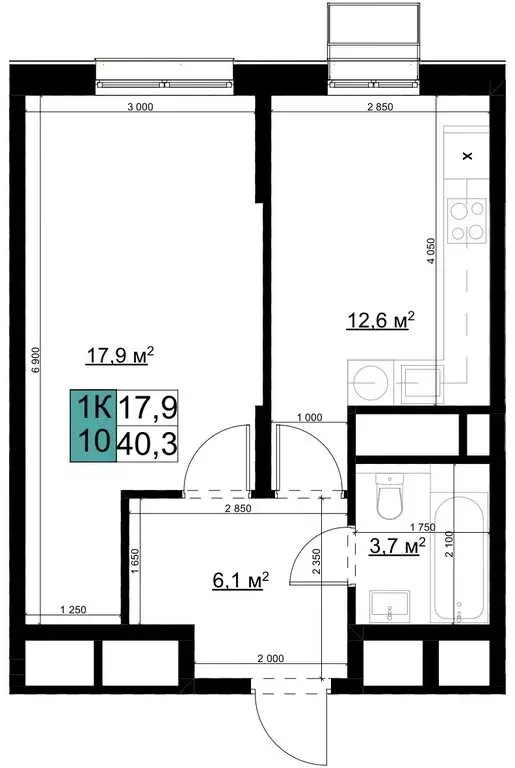 1-комнатная квартира: Одинцово, Можайское шоссе, 98 (40.3 м) - Фото 0