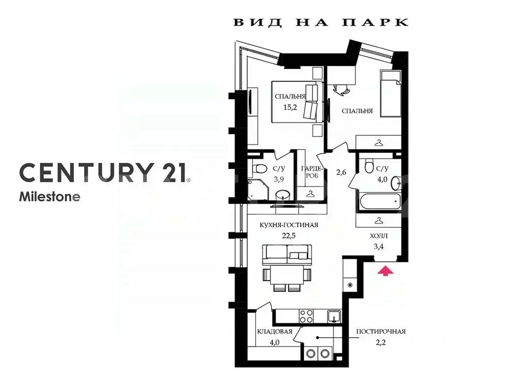 3-к кв. Москва Севастопольский просп., 22А (69.2 м) - Фото 1