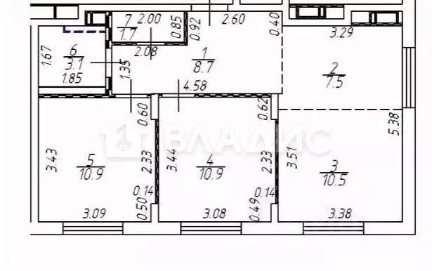 2-к кв. Московская область, Люберцы Зенино ЖК Самолет мкр, проезд ... - Фото 2