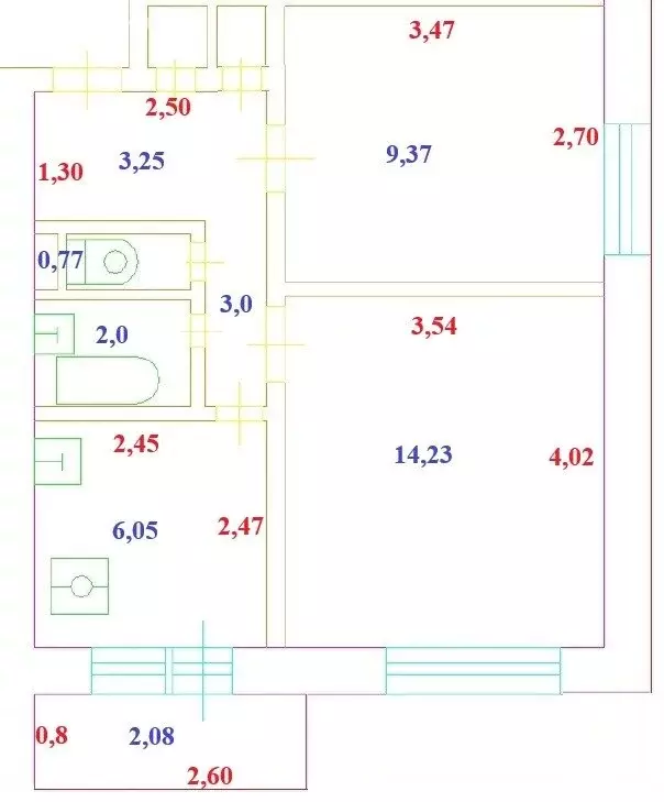 2-комнатная квартира: Москва, Анадырский проезд, 45/2 (38.4 м) - Фото 2