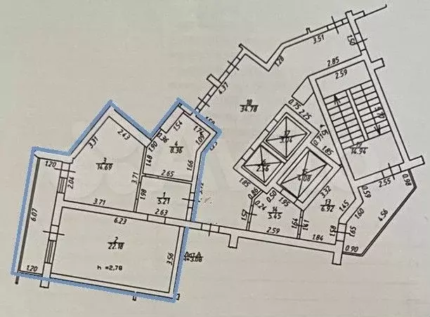 1-к. квартира, 50 м, 16/23 эт. - Фото 0